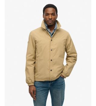 Superdry para hombre. M5012152A Chaqueta Surplus Otto Coach beige (S), Casual, Poliamida