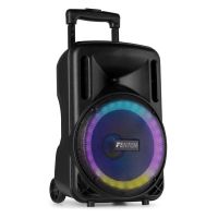 altavoces fenton karaoke bluetooth 450w con bateria y microfono uhf