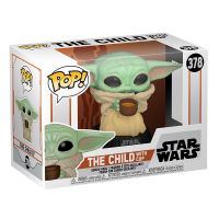 funko pop star wars the mandalorian baby yoda con cuenco