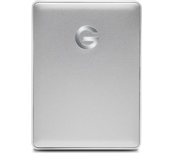 G-DRIVE Mobile Portable Hard Drive - 4 TB, Silver, Silver