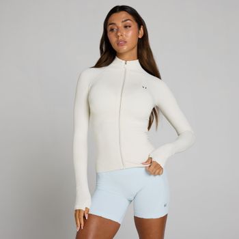 Chaqueta Tempo Ultra sin costuras con cremallera completa para mujer de MP - Niebla/Plateado - L