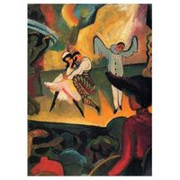 legendarte - cuadro lienzo impresion digital - ballet ruso - august macke - decoracion pared cm 50x70