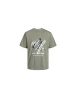 camiseta jack  jones jcotint tee ss crew neck verde