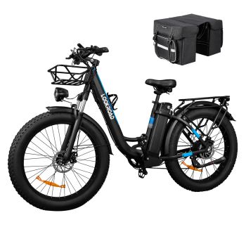 LOOKROAD L26 min Bicicleta eléctrica, batería de 48V 20Ah, motor de 1500W, velocidad máxima recomendada 25 km/h, sensor
