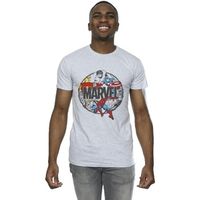 marvel camiseta character circle para hombre