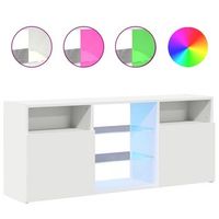 mueble tv  mueble de salon  armario tv con luces led blanco 120x30x50 cm