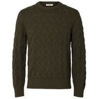 selected jersey noos carlos knit - forest night para hombre