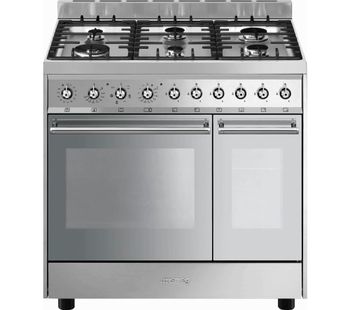 C92DX9 90 cm Dual Fuel Range Cooker - Stainless Steel, Stainless Steel