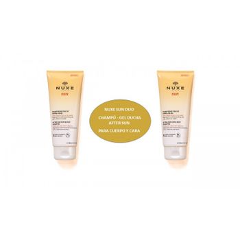 Duplo champú de ducha after sun para cuerpo y cabello nuxe sun