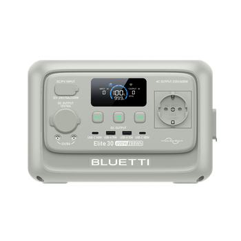 Bluetti Elite 30 V2 600W/288Wh Power Station Portátil para Camping,viajes Por Carretera,gris Arena Claro