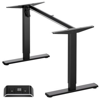 Onkron Base Electrica & Motorizada Para Tableros De 120 A 170 Cm - Escritorio Elevable Con Carga Máx De 70 Kg - Escritorio Elevable Electrico Con Velocidad De Elevación De 25 Mm/s / Wdf221e-b Negro