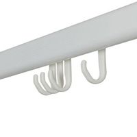 juego de rieles para cortina de ducha easy-roll blanco sealskin
