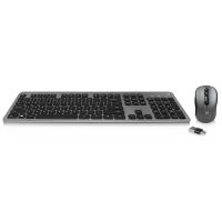 ewent ew3272 combo teclado inalambrico  raton grisnegro