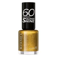 rimmel 60 seconds glitter nail polish oh my gold