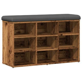 Zapatero Madera De Ingeniería Madera Vieja 82x32x50 Cm Vidaxl