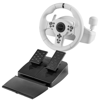 volante mars gaming mwhrsxonew drivesense 270 pedales y palanca multiplataforma blanco