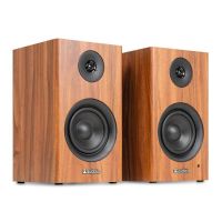altavoces audizio estanteria bluetooth 53 con mando 60w hdmi arc elegante madera