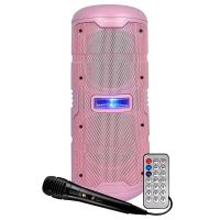 infiniton k50 altavoz portatil bluetooth con microfono y mando 50w rosa