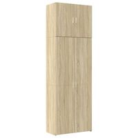 aparador alto madera de ingenieria roble sonoma 80x425x249 cm vidaxl