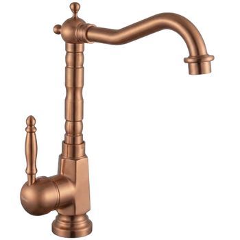 Grifo De Lavabo Rea Bona Brush Copper High