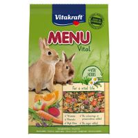 vitakraft menu vital para conejos enanos - 2 x 5 kg - pack ahorro