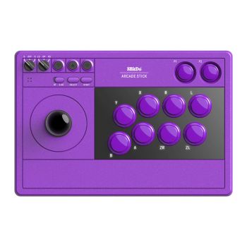 8BitDo Arcade Joystick Inalámbrico Controlador de juegos Tres modos con botones macro 40H+ reproducción Turbo Controlado