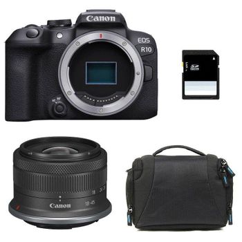 Cámara Mirrorless Canon EOS R10 24.2MP RF-S 18-45mm IS STM WiFi Bluetooth