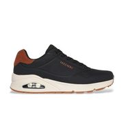 skechers para hombre 183004 zapatillas uno suited on air negro 44 plano cordones casual
