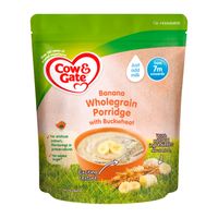 cow  gate banana wholegrain porridge baby cereal from 7 months