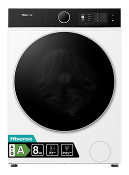 LAVADORA CARGA FRONTAL HISENSE WF5I8043BWF 8 KG 1200 RPM A BLANCO