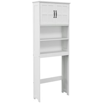 Mueble sobre inodoro 66x23x178 cm blanco