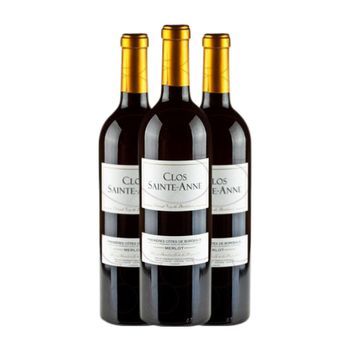 Château Thieuley Vino Tinto Clos Sainte Anne Negre Bordeaux 75 Cl 13.5% Vol. (pack De 3 Unidades)