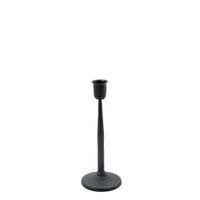 candelero de metal negro h21