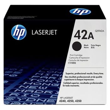 HP LaserJet Q5942A Black Original Standard Capacity Toner Cartridge with Smart Printing Technology