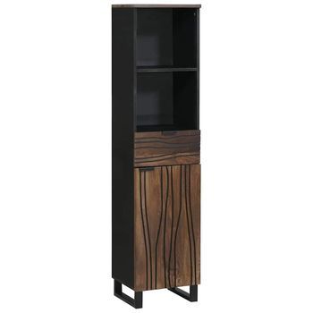 Mueble De Cuarto De Baño Nogal 38 X 33 X 160 Cm Vidaxl