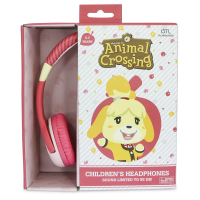 auriculares infantiles con cable animal crossing isabelle con volumen limitado