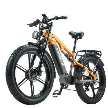 [DIRECTIVA DE LA UE] RANDRIDE YX80M-2 48V 20Ah 2*1000W Velocidad máxima recomendada 25KM/H Bicicleta eléctrica de 26*4.0