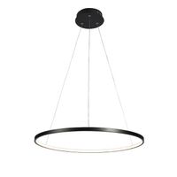 colgante selma 26w led 3cct 840lm d60cm negro