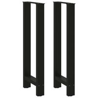 patas para mesa de bar negras 2 unidades 40 x 100-101 cm acero vidaxl