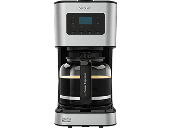 Cafetera de goteo - Cecotec Coffee 66 Smart, 950 W, 1.5 l, Hasta 12 tazas, Temporizador 24 h, Pantalla LCD, Plata