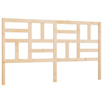 Cabecero Cama Mueble De Dormitorio De Cama Madera Maciza De Pino 186 X 4 X 104 Cm Marrón M02_0005084