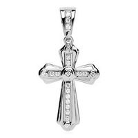 colgante cruz clasica de plata 925