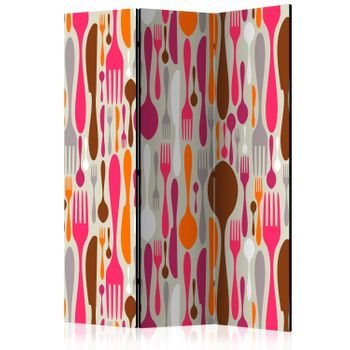 Biombo - Cutlery - Pink And Violet (135x172 Cm)