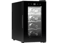vinoteca - cecotec bolero grandsommelier 830 coolcrystal termoelectrico 8 botella 8-18c led tactil 21 l coolcrystal
