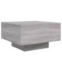 mesa de centro madera de ingenieria gris sonoma 55x55x31 cm vidaxl