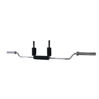 barra olimpica squat viok sport 20 kg - acero 220 cm con acolchado y manguitos de 50 mm