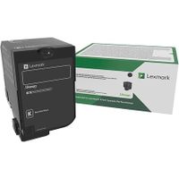 lexmark 75b20k0 black original return program toner cartridge