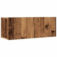 muebles para tv de pared 2 uds madera envejecida 80x30x30 cm vidaxl