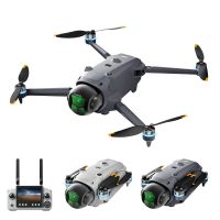 qy a26 pro gps 5g wifi fpv con pantalla lcd de 45 pulgadas controlador 1080p hd doble camara gimbal de servo 360