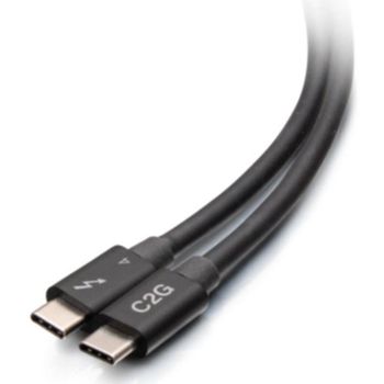 Cable Thunderbolt 4 USB-C C2G de 0,8 m 40 Gbps Negro